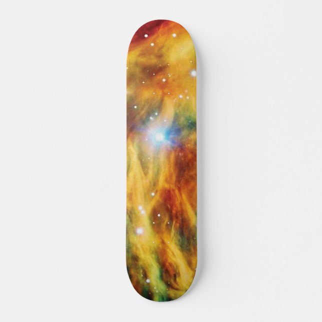 Skate A Foto do Espaço Exterior da Nebulosa Medusa Hubbl (Frente)
