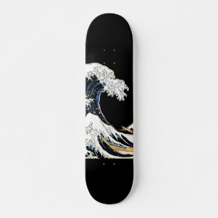 Skate A Grande Onda de Kanagawa Hokusai, arte japonês