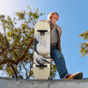 Skate A Grande Onda de Kanagawa Hokusai, arte japonês