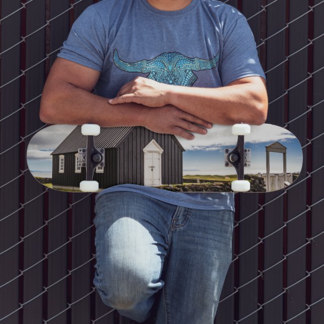 Skate A Igreja Negra De Budir, Islândia (Ao ar livre 3)