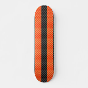 Skate A laranja vibrante desportiva listra o estilo da