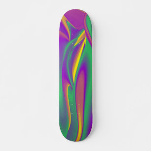 Skate A Mágica das Cores, Abstrato 3D Rainbowart