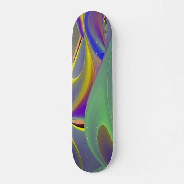 Skate A Mágica do Verão, Abstrato 3D Art (Frente)