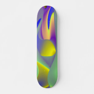 Skate A Mágica do Verão, Abstrato 3D Art