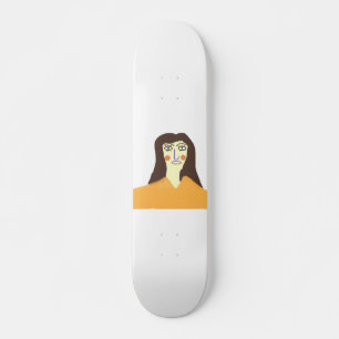 Skate a mulher abstrato art