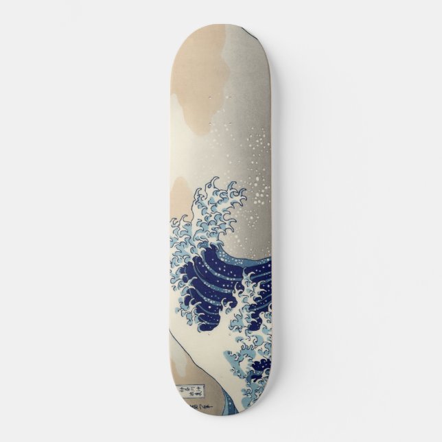 Skate A onda de Excelentes de Kanagawa Hokusai (Frente)