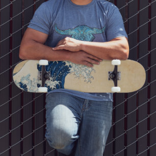 Skate A onda de Excelentes de Kanagawa por Hokusai