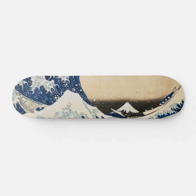 Skate A onda de Excelentes de Kanagawa por Hokusai (Horz)