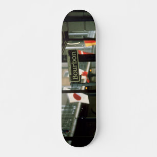 Skate A rua de Bourbon assina dentro Nova Orleães
