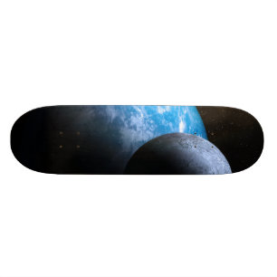 Skate A terra e a lua