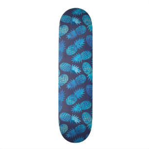 Skate Abacaxis azuis da tintura do laço