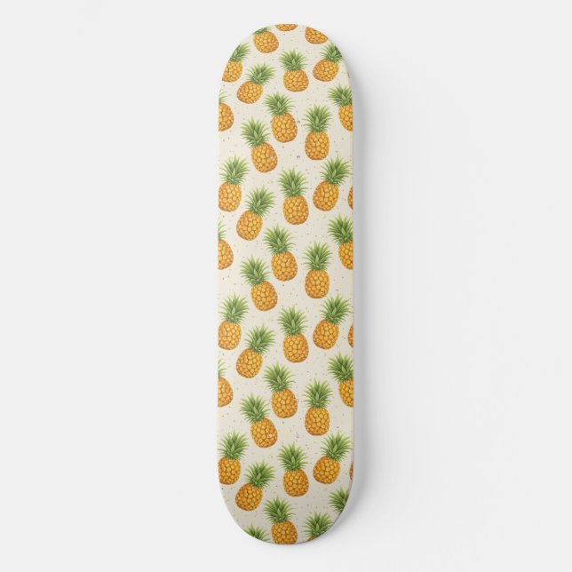 Skate Abacaxis em Aquarela (Frente)