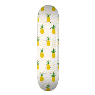 Skate Abacaxis tropicais dourados