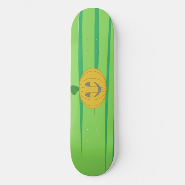Skate Abóbora Laranja Colheita Alegre Fofa (Frente)
