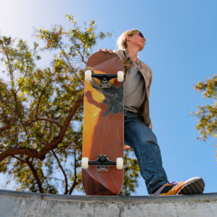Skate Abóbora Laranja Grande