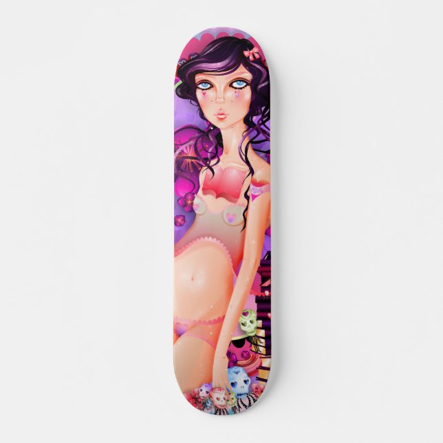 Skate Abra a menina do livro (Frente)