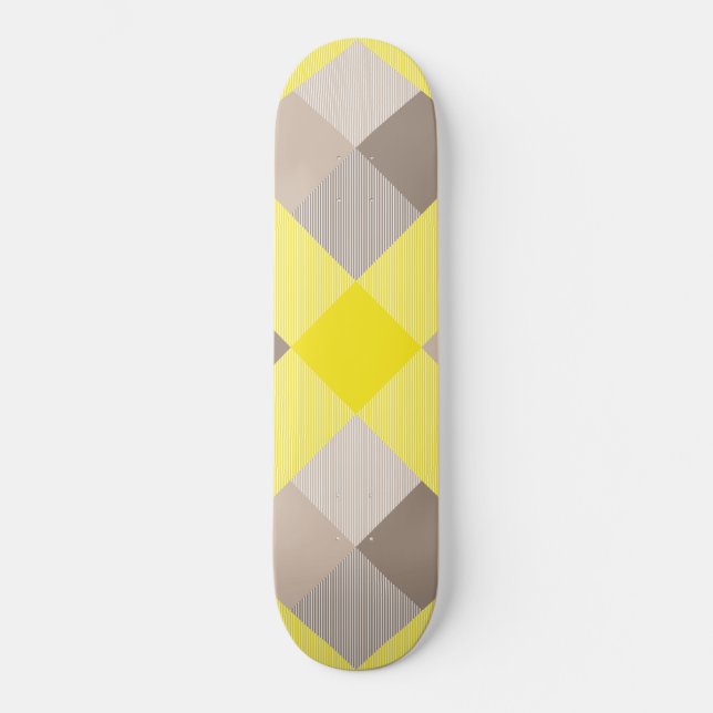 Skate Abstração Geométrica Quadrada 19 (Frente)