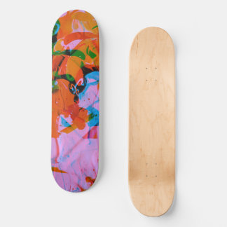 Skate Abstract art mixed media acrilyc painting