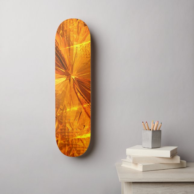 Skate Abstract Gold Combs (Arte de parede)