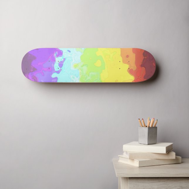 Skate Abstract Neurogender    Pride Flag     (Arte de parede (Horz))