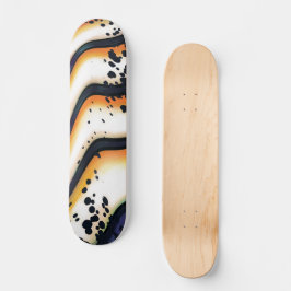 Skate Abstract Orange Flow – Modern Bold Graphic