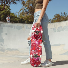 Skate Abstract Red and Pink Geometric Graphic