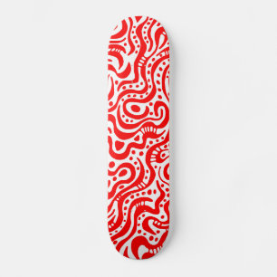 Skate Abstrato 041211v1 - Vermelho em branco