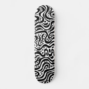 Skate Abstrato 041211v2 - Preto em branco