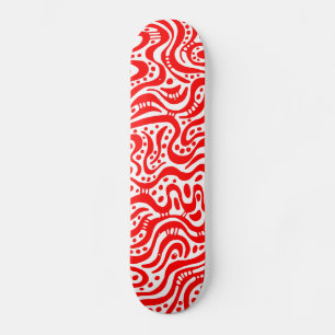 Skate Abstrato 041211v2 - Vermelho em branco