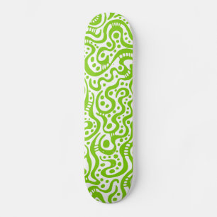Skate Abstrato 041211v3 - Verde marciano em branco