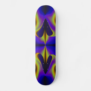 Skate Abstrato 2 Coração Arco-Íris