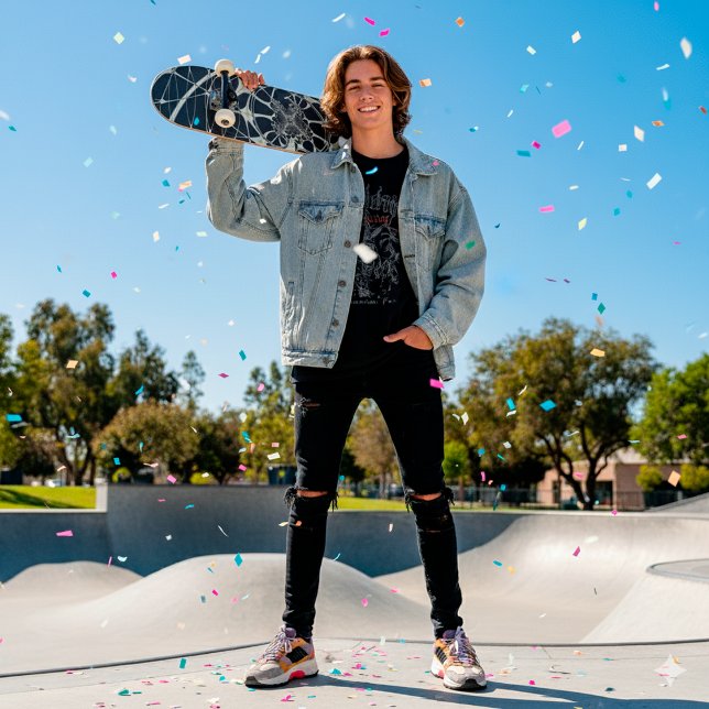 Skate Abstrato Art Ouro Spiderweb (Criador carregado)