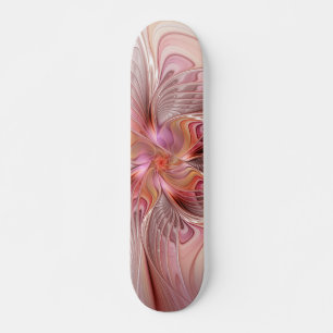 Skate Abstrato Butterfly Fantasy Fractal Arte Colorida
