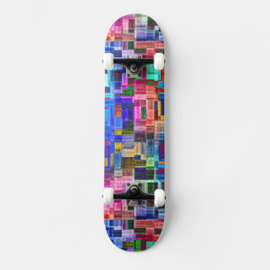 Skate Abstrato colorido