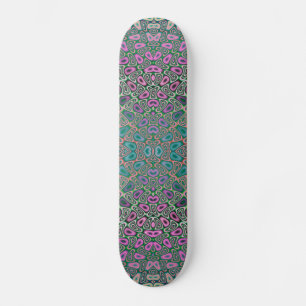 Skate Abstrato colorido do Fractal da borboleta do