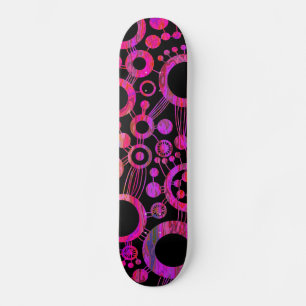 Skate Abstrato de árvore da vida - Tex colorido 02