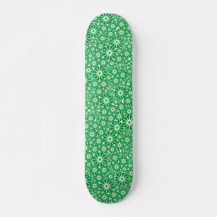 Skate Abstrato de roda de estrela - verde de grama em br
