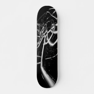 Skate Abstrato de Tubos de Metal - Retroativo