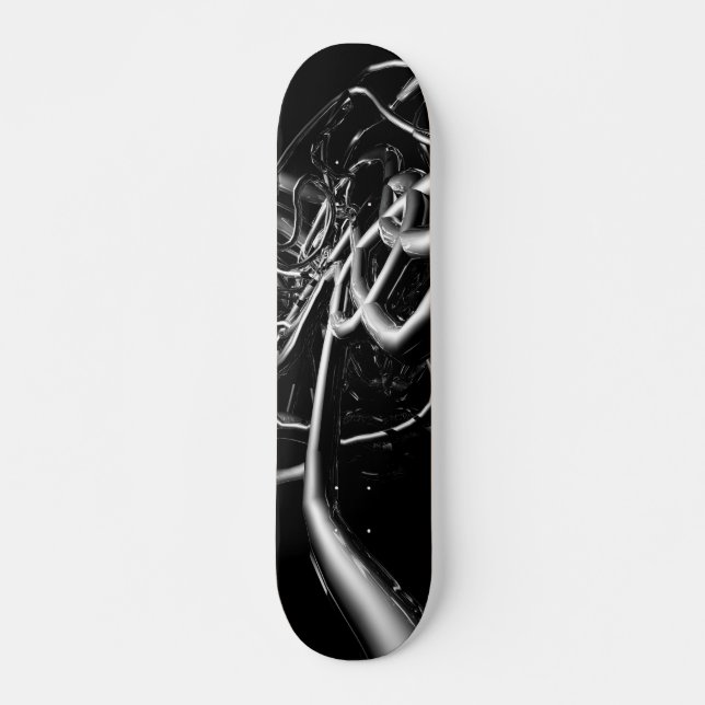Skate Abstrato de Tubos de Metal - Retroativo (Frente)