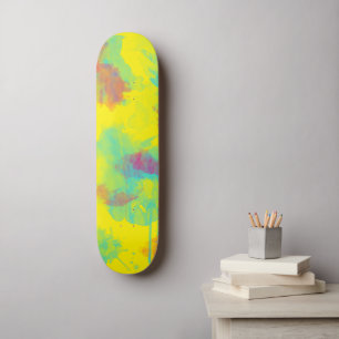 Skate Abstrato de verão Colorido divertido Salpicos de a