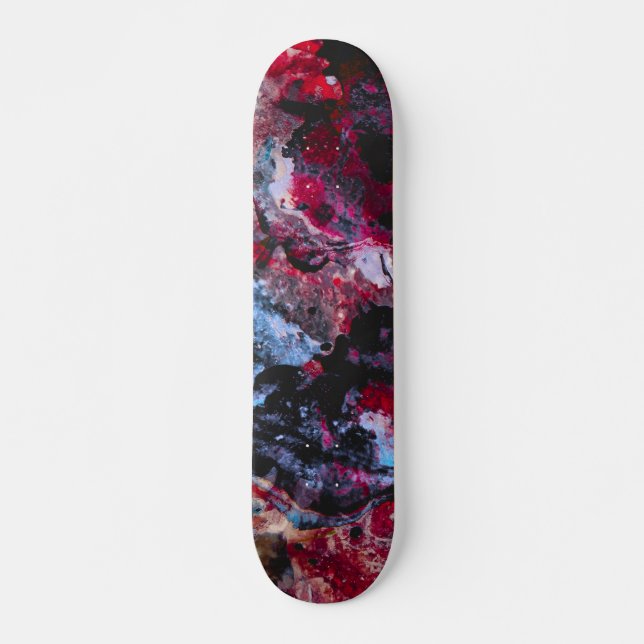 Skate Abstrato do Red Agate Crystal Geode (Frente)
