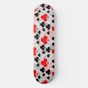 Skate Abstrato do Red Black Clover Club - Padrão Design