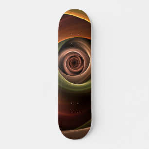 Skate abstrato espiral 3D Cores quentes quentes Arte Fra
