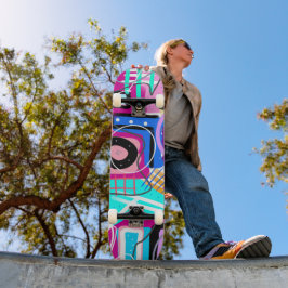 Skate Abstrato Expressivo Maximalista Colorido