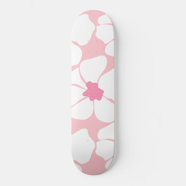 Skate Abstrato Flower Glam #3 #decor #art (Frente)