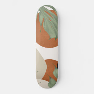 Skate Abstrato forma Monstera deixa a Finesse #1 #arte