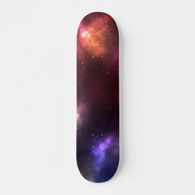 Skate Abstrato Galaxy Constellations Arte Digital: II (Frente)
