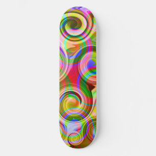 Skate Abstrato geométrica do Rolamento Pastel