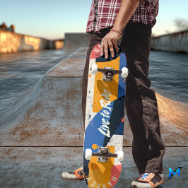 Skate Abstrato Geométrico - Vivo para Corrida