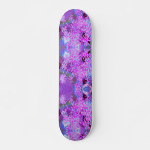 Skate Abstrato Legal da Natureza em Rosa e Roxo